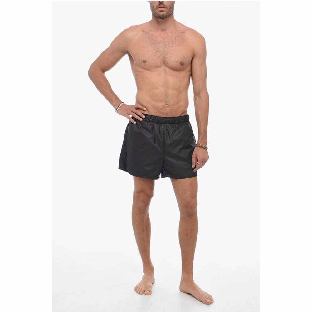 032c Solid Color Swim Shorts with 3 Men's Pockets