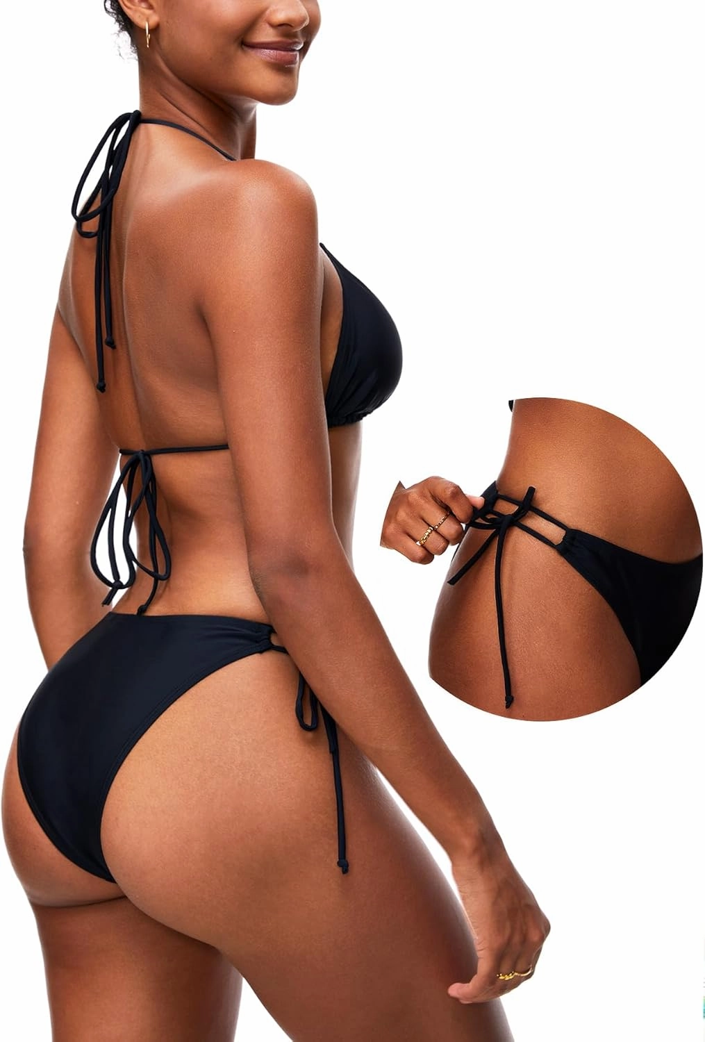 2 Piece Bikini Sets for Women Tummy Control Swimsuits Bikini Tops Full Coverage Bottoms Bathing Suit