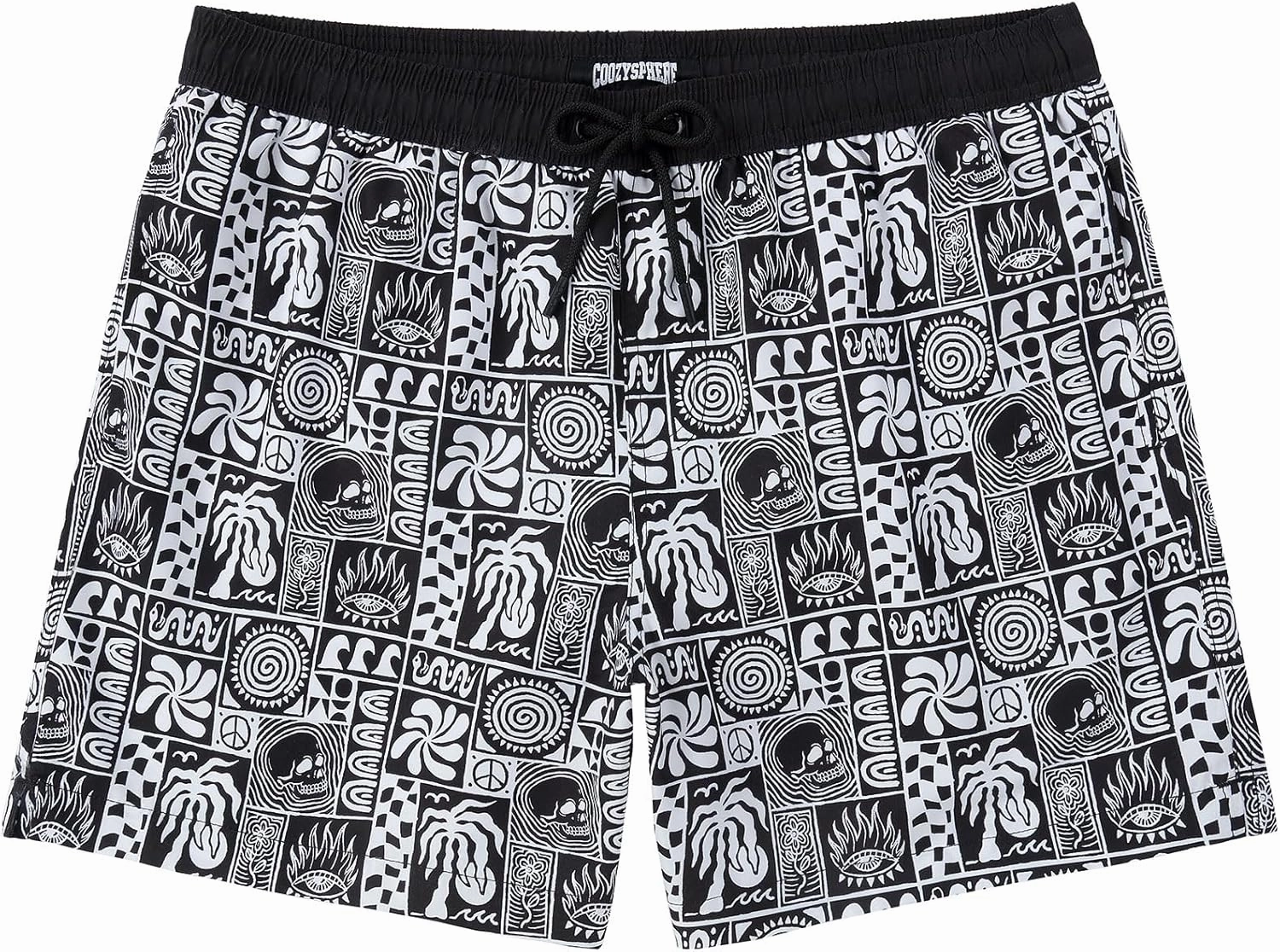5 Inch Inseam Swimming Shorts Mens Gradient Swim Trunks with Mesh Liner Bathing Suit for Men Vacation