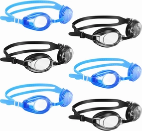 6 Pieces Swim Goggles with No Leaking for Adult Men Women Kids Triathlon
