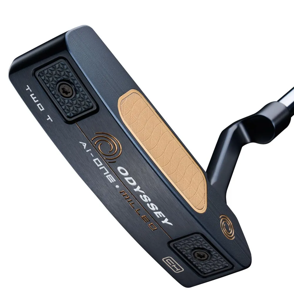 Odyssey Ai-One Milled Putter - Two T, Golf bag rain cover, Golf mat for home