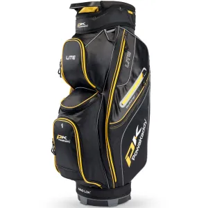 A Smarter Choice PowaKaddy LITE Cart Bag -  Black/Yellow Newly Launched, Golf GPS watch