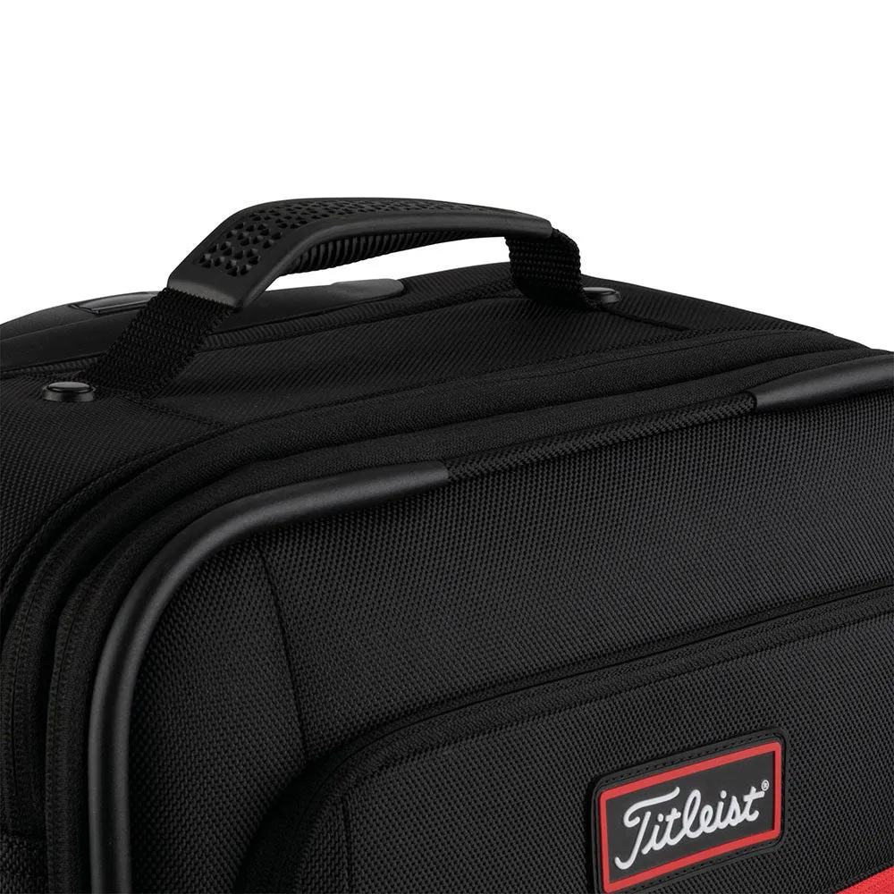 Titleist Players Travel Collection 20 Inch Spinner Suitcase - Black, Golf hitting mat