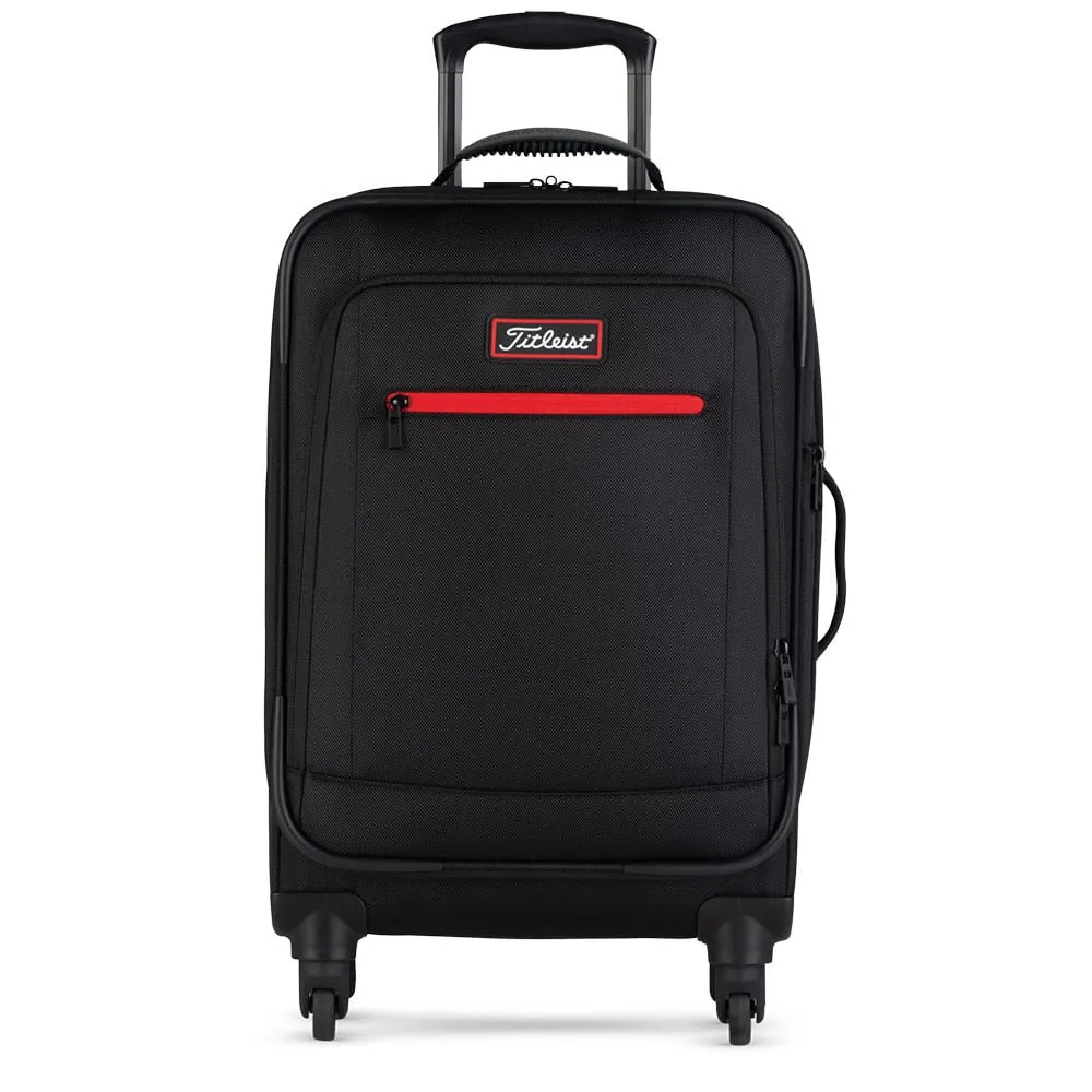A Smarter Choice Titleist Players Travel Collection 20 Inch Spinner Suitcase - Black Trending Choice, Golf ball markers