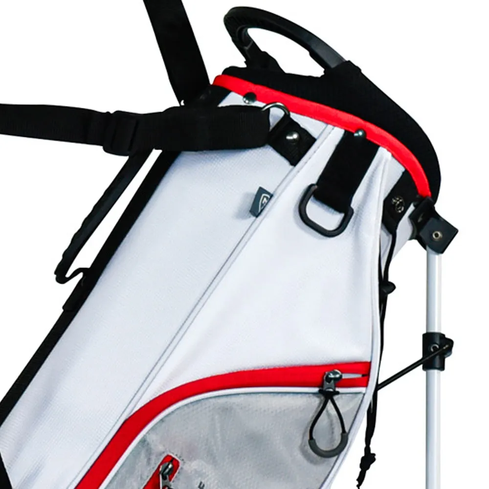Masters SL 650 Velo Stand Bag - White/Grey/Red, Personalized golf tees