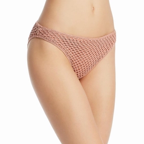 Adrift Womens Cheeky Crochet Bikini Swim Bottom