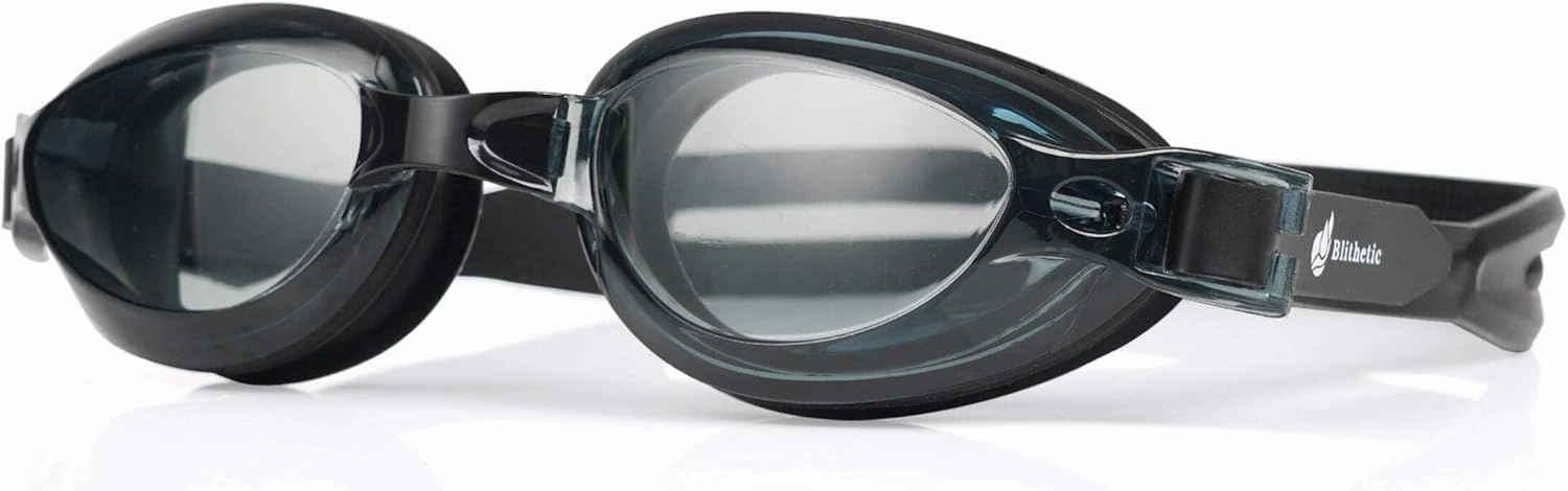 Adult Anti Fog Swim Goggles, Shortsighted Myopia Swimming Goggles for Nearsighted Vision Black