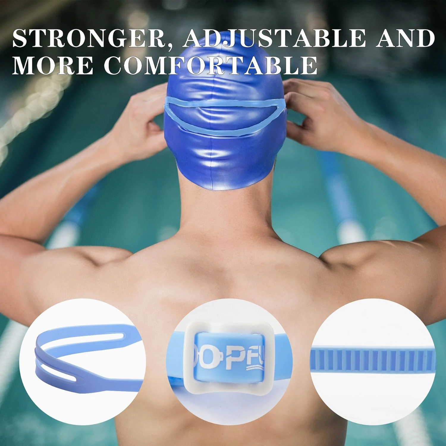 Adult Swim Goggles No Leakage Anti Fog Anti UV Swimming Goggles for Men Women Clear Vision