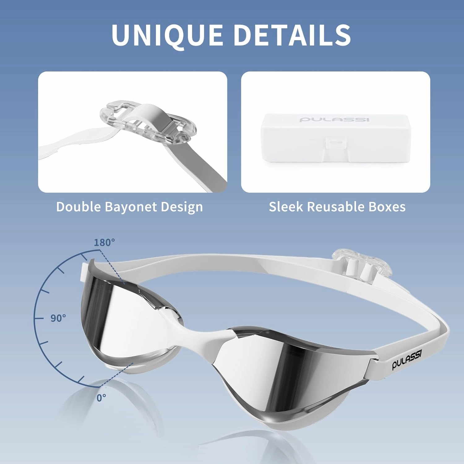 Adult Swim Goggles, Swimming Goggles for Adult Men Women Youth, Anti Fog Anti UV No Leaking Full Protection