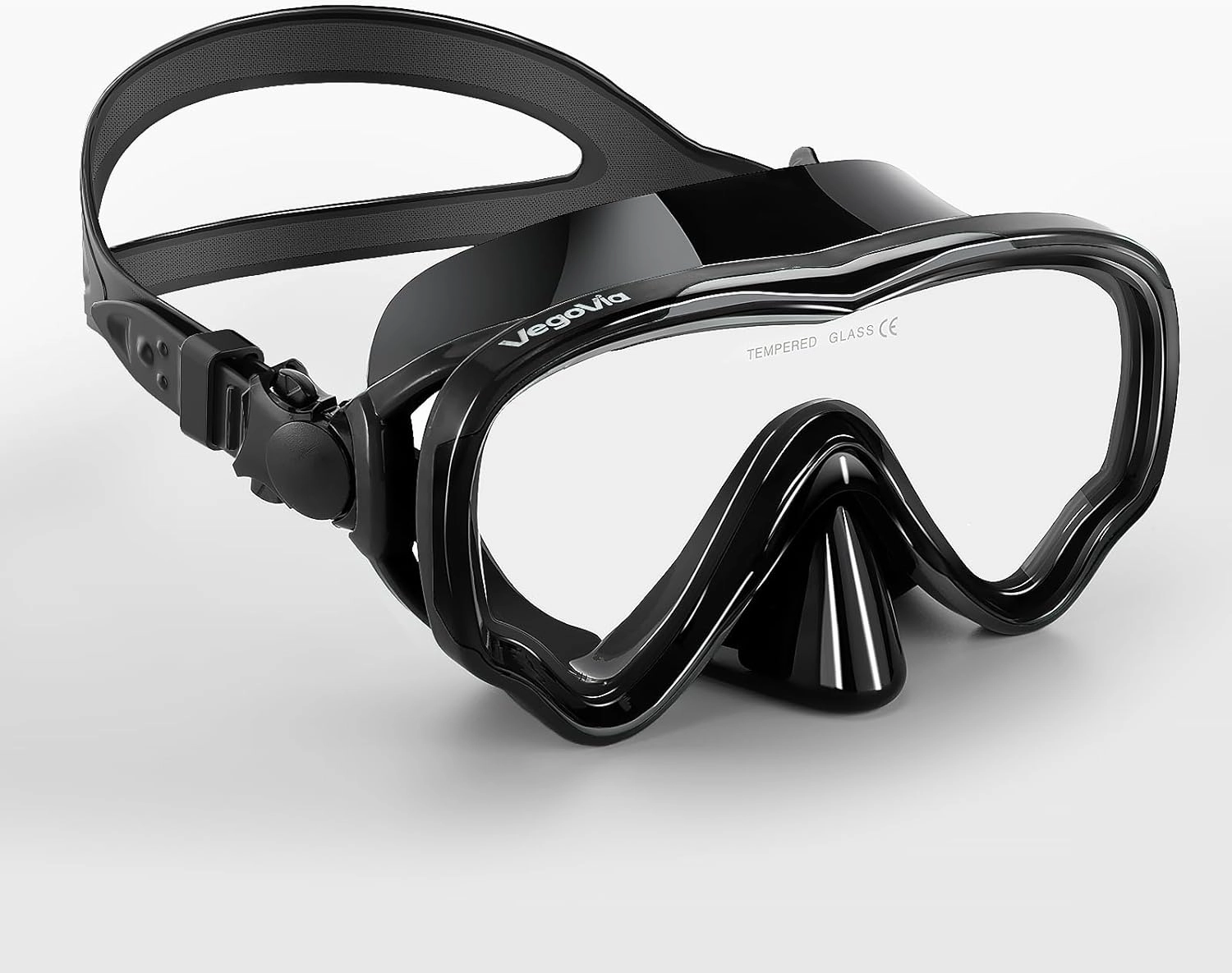 Adult Swim Goggles with Nose Cover, 180?? Clear Wide View No Leak Diving Mask Pool Goggles for Women Men Adult Youth