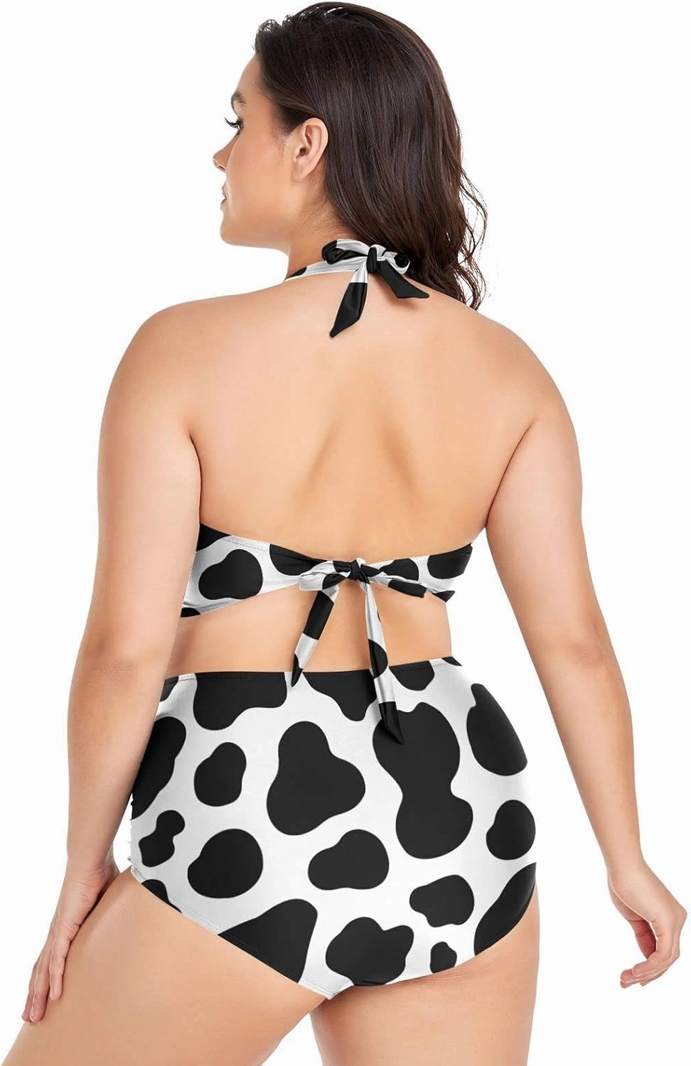 Aflyko Women Plus Size Bikini 2-Piece Swimsuit Ruched Swimwear Large Beachwear