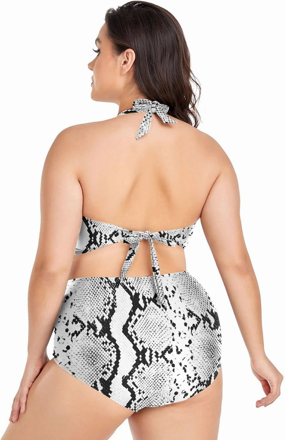Aflyko Women Plus Size Bikini 2-Piece Swimsuit Ruched Swimwear Large Beachwear