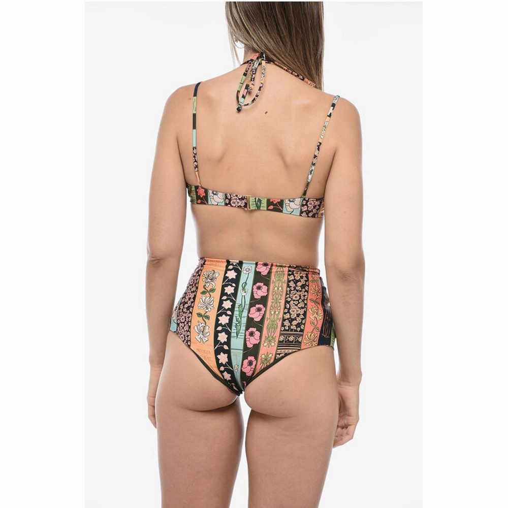 Agua by Agua Bendita High-Waisted SOYA GERANIO Bikini Set with Women's Bralette