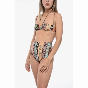 Agua by Agua Bendita High-Waisted SOYA GERANIO Bikini Set with Women's Bralette