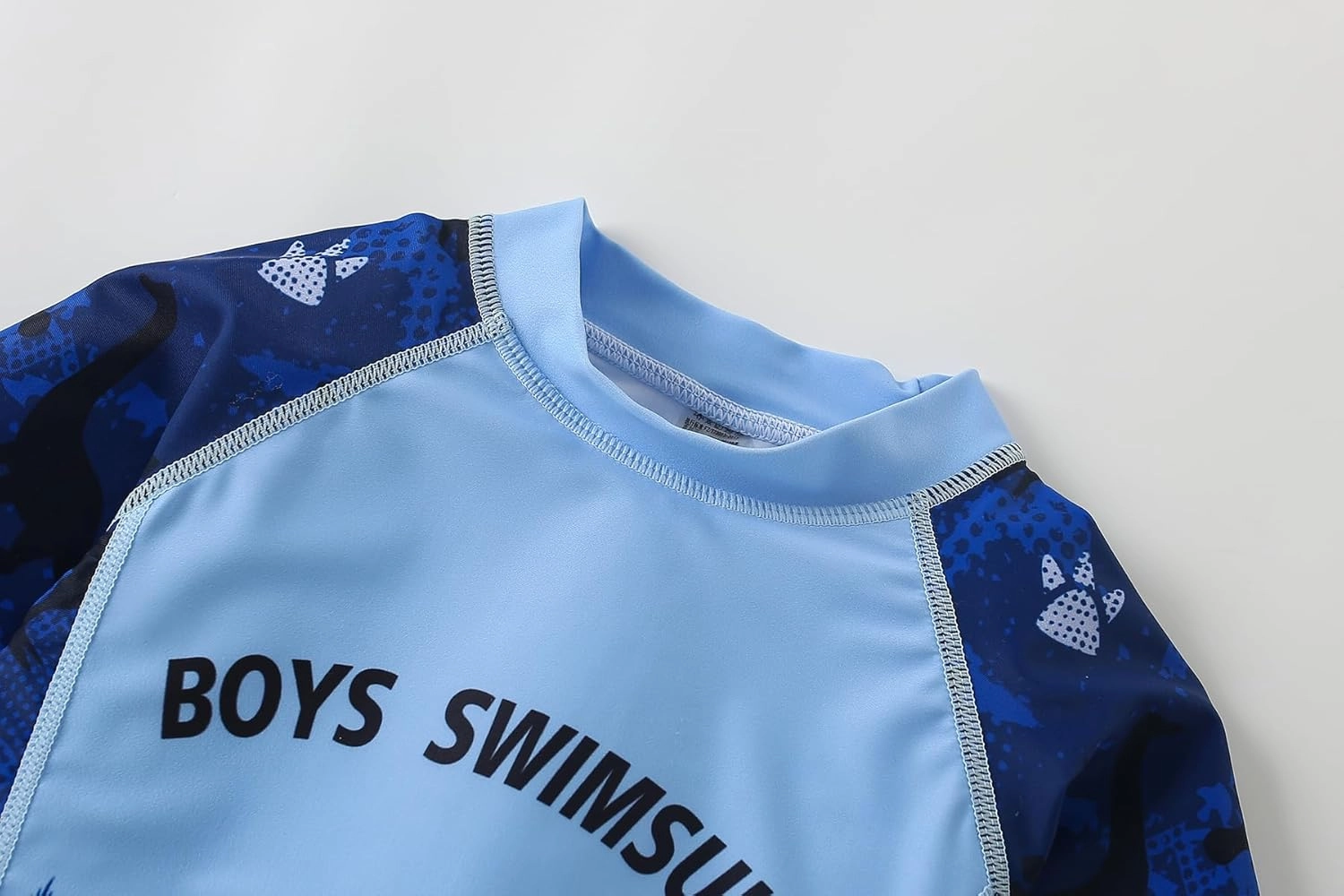 AIWUHE Toddler Boys Swimsuit Set Rash Guard Boys' Swimwear Two Piece Bathing Suit and Swim Trunk with Hat UPF 50  3-8Y