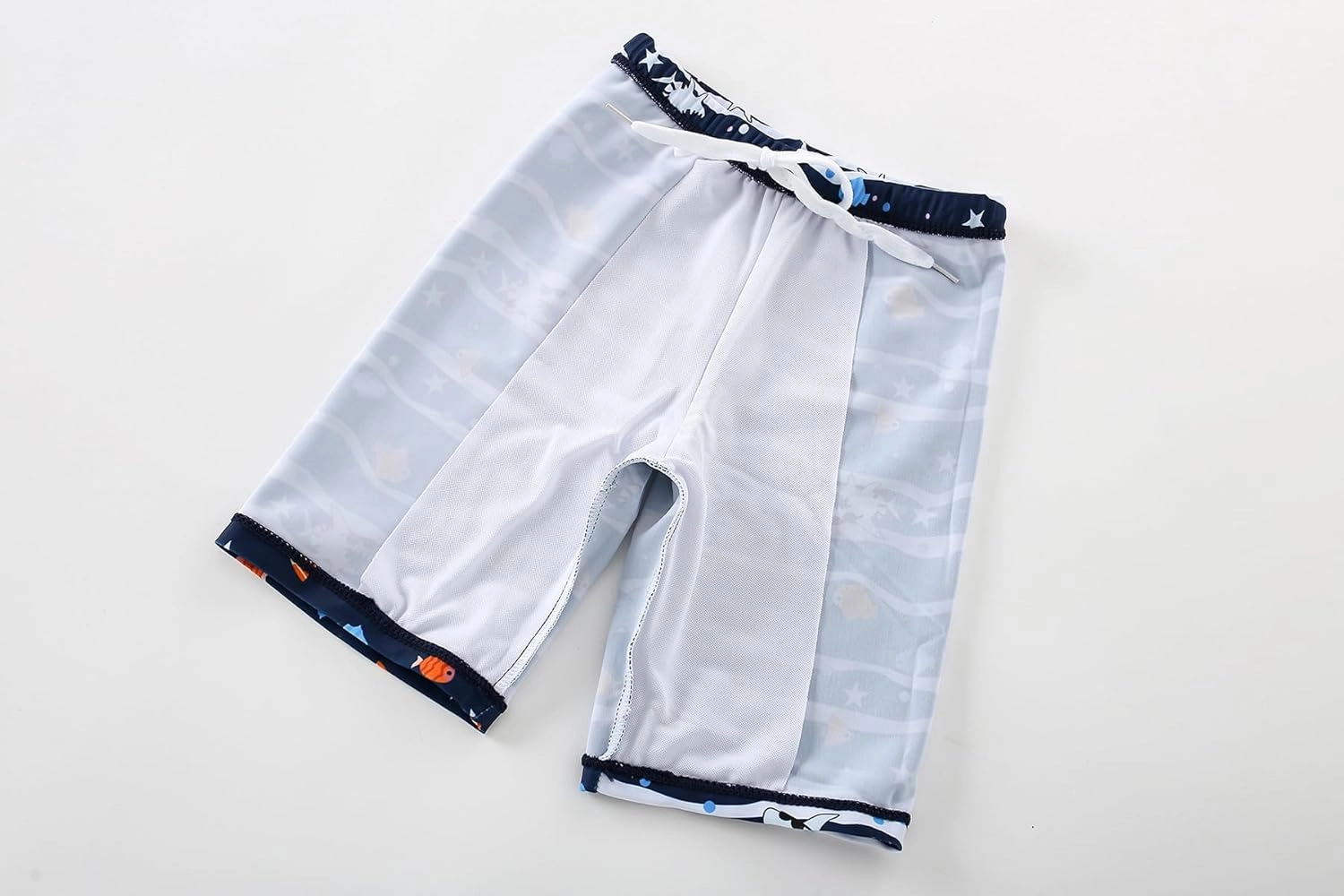 AIWUHE Toddler Boys Swimsuit Set Two Piece Shark Bathing Suit Boys' Swimwear Trunk and Rashguard Set 2-7Y