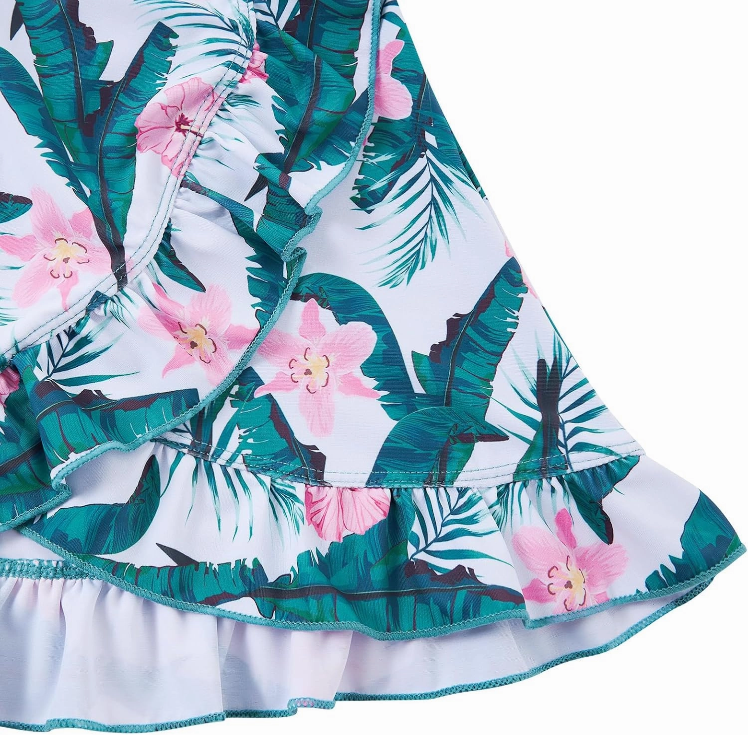 ALISISTER Girls Bathing Suits 3 Piece Swimsuit Summer Bikini Tankini Sets with Cover Up Skirt for 5-12 Years