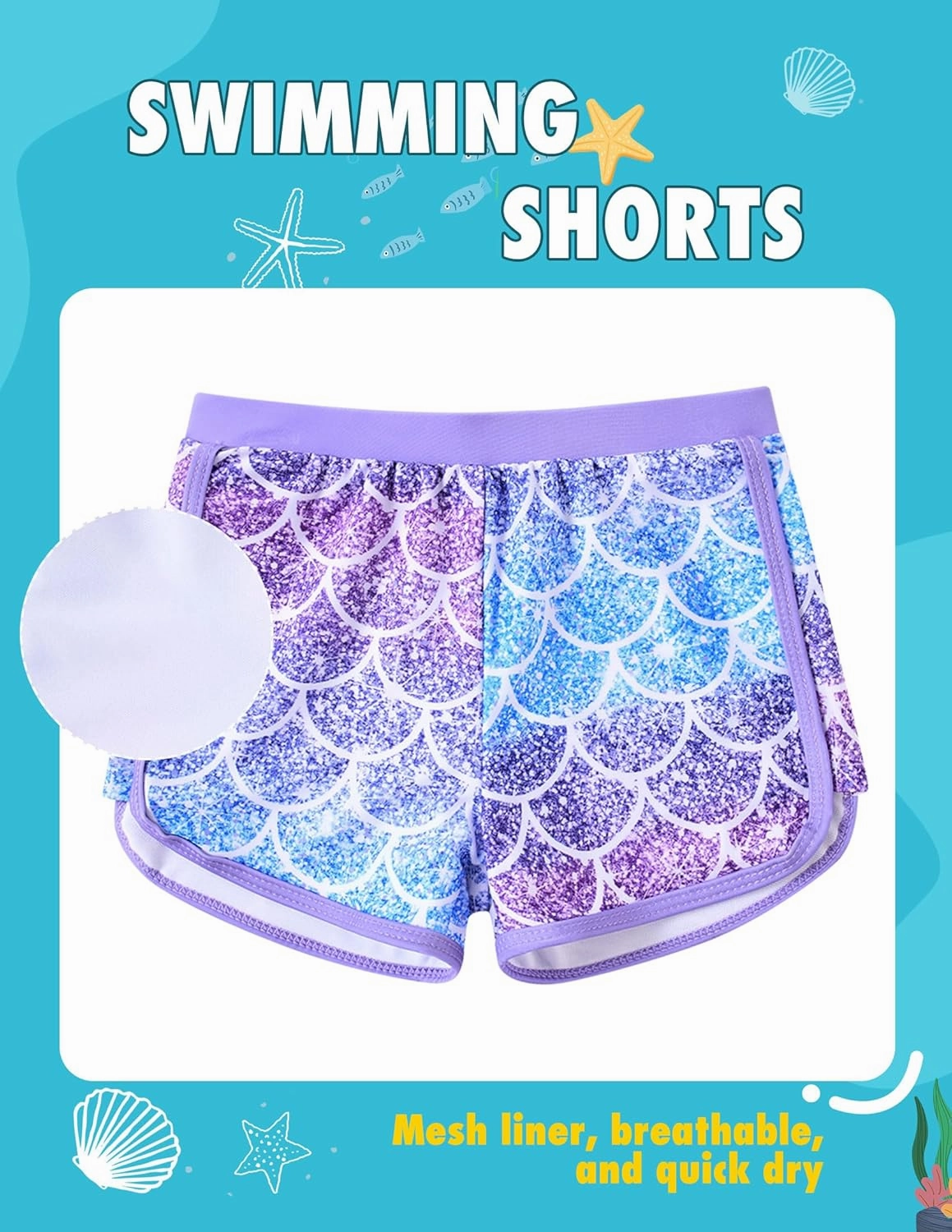 ALISISTER Girls Rash Guard Swimsuit 2 Pieces Long Sleeve Bathing Suits Swimwear for 5-9 Years UPF 50 