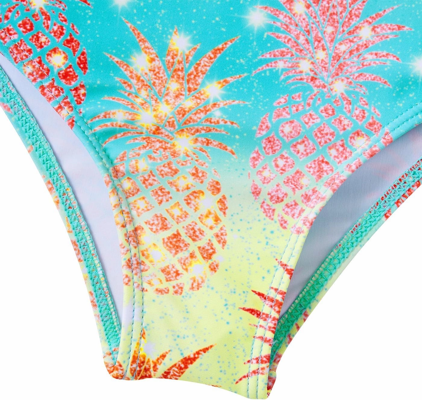 ALISISTER Girls Swimsuit 3 Piece Bathing Suits for 5-12 Years Hawaiian Bikini Set with Cover Ups Skirt