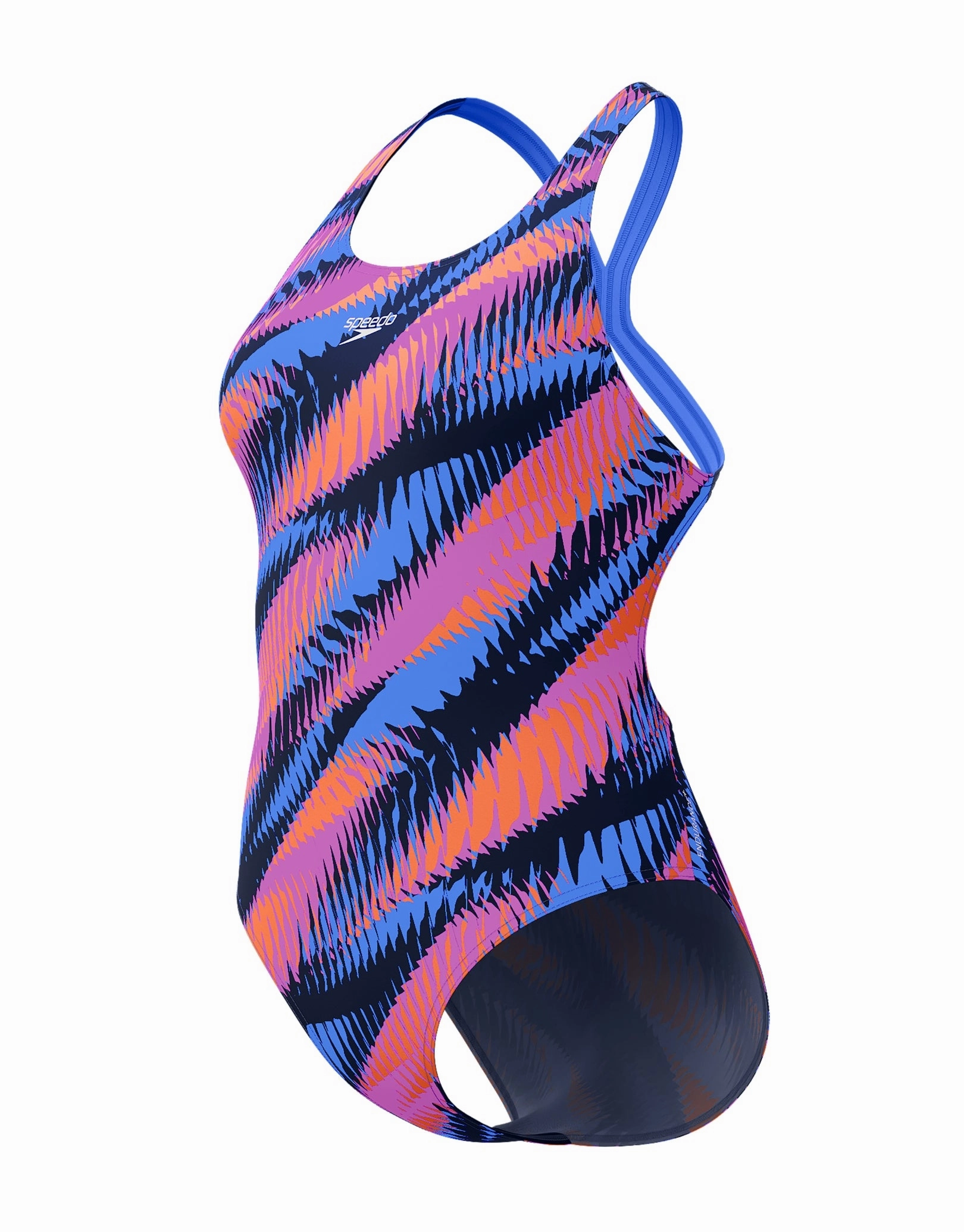 Allover Digital Powerback Swimsuit - Blue/Multi