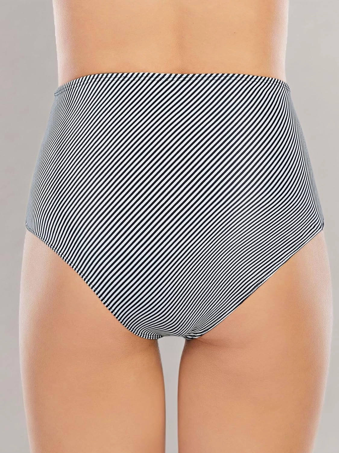 American Trends High Waisted Bikini Bottoms Ruched Tummy Control Swimsuits Bottoms Sexy Swim Bottom Bathing Suits for Women