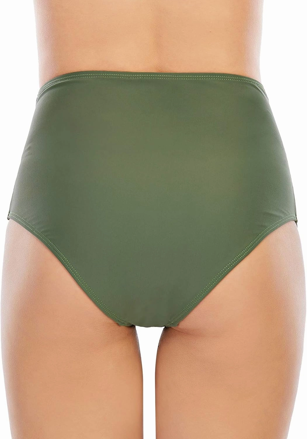 American Trends High Waisted Bikini Bottoms Ruched Tummy Control Swimsuits Bottoms Sexy Swim Bottom Bathing Suits for Women