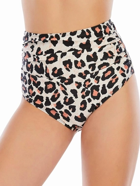 American Trends High Waisted Bikini Bottoms Ruched Tummy Control Swimsuits Bottoms Sexy Swim Bottom Bathing Suits for Women