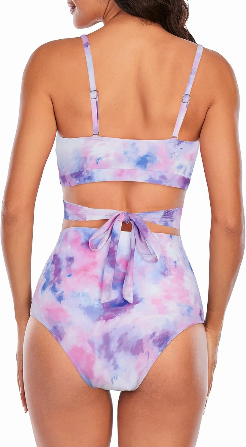 American Trends Womens High Waisted Bikini Swimsuits Push Up Bikini Sets Sexy Bathing Suits Two Piece Swimsuit