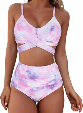 American Trends Womens High Waisted Bikini Swimsuits Push Up Bikini Sets Sexy Bathing Suits Two Piece Swimsuit