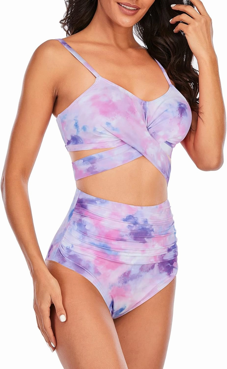 American Trends Womens High Waisted Bikini Swimsuits Push Up Bikini Sets Sexy Bathing Suits Two Piece Swimsuit