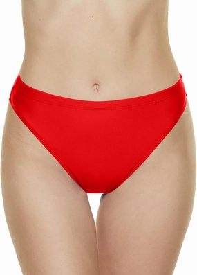 Annbon Women's High Cut Bikini Bottoms Mid Rise Tankini Swimsuit Bottom