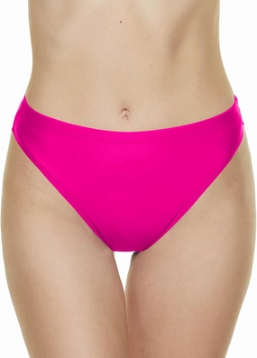 Annbon Women's High Cut Bikini Bottoms Mid Rise Tankini Swimsuit Bottom