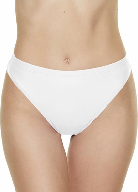 Annbon Women's High Cut Bikini Bottoms Mid Rise Tankini Swimsuit Bottom
