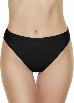 Annbon Women's High Cut Bikini Bottoms Mid Rise Tankini Swimsuit Bottom