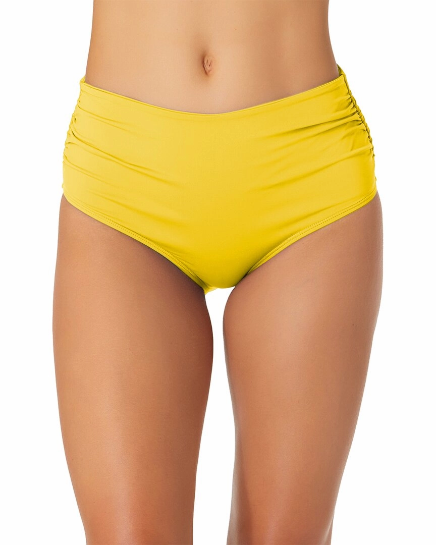 Anne Cole Hi Waist Shirred Bottom