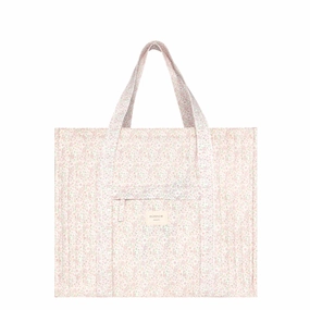 antique floral everyday tote