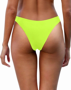 Aqua Eve Women Cheeky Bikini Bottom Brazilian High Cut Swim Bottom Low Rise Bathing Suit Bottom