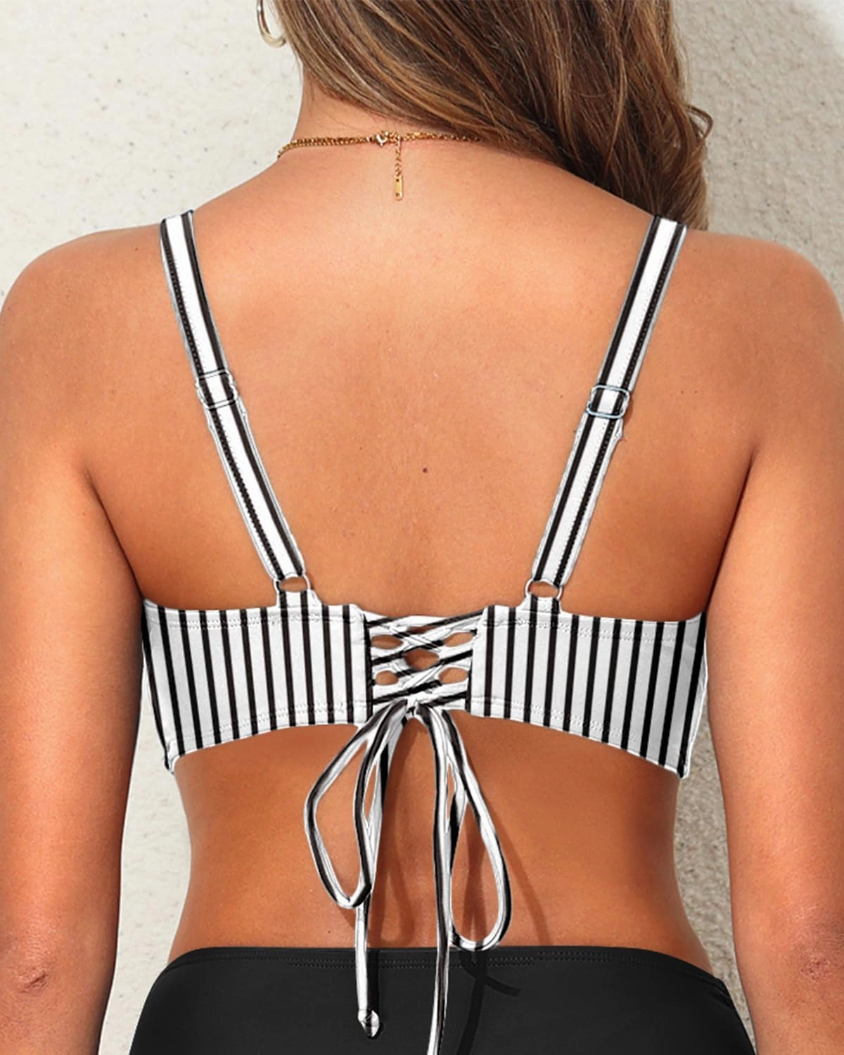 Aqua Eve Women Full Coverage Bikini Top No Bottom Push up Swimsuits Top Sport Bra Bathing Suits Tops