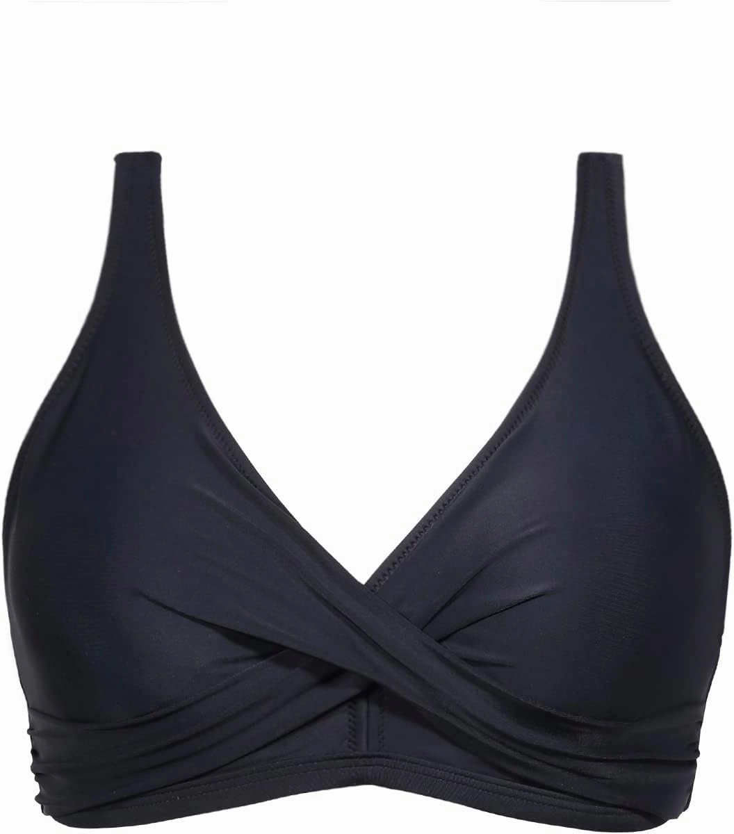 Aqua Eve Women Full Coverage Bikini Top No Bottom Push up Swimsuits Top Sport Bra Bathing Suits Tops