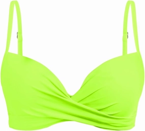 Aqua Eve Women Underwire Bikini Top Only - 2025 Push Up Swim Top Padded Bra Swimsuit
