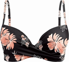 Aqua Eve Women Underwire Bikini Top Only - 2025 Push Up Swim Top Padded Bra Swimsuit