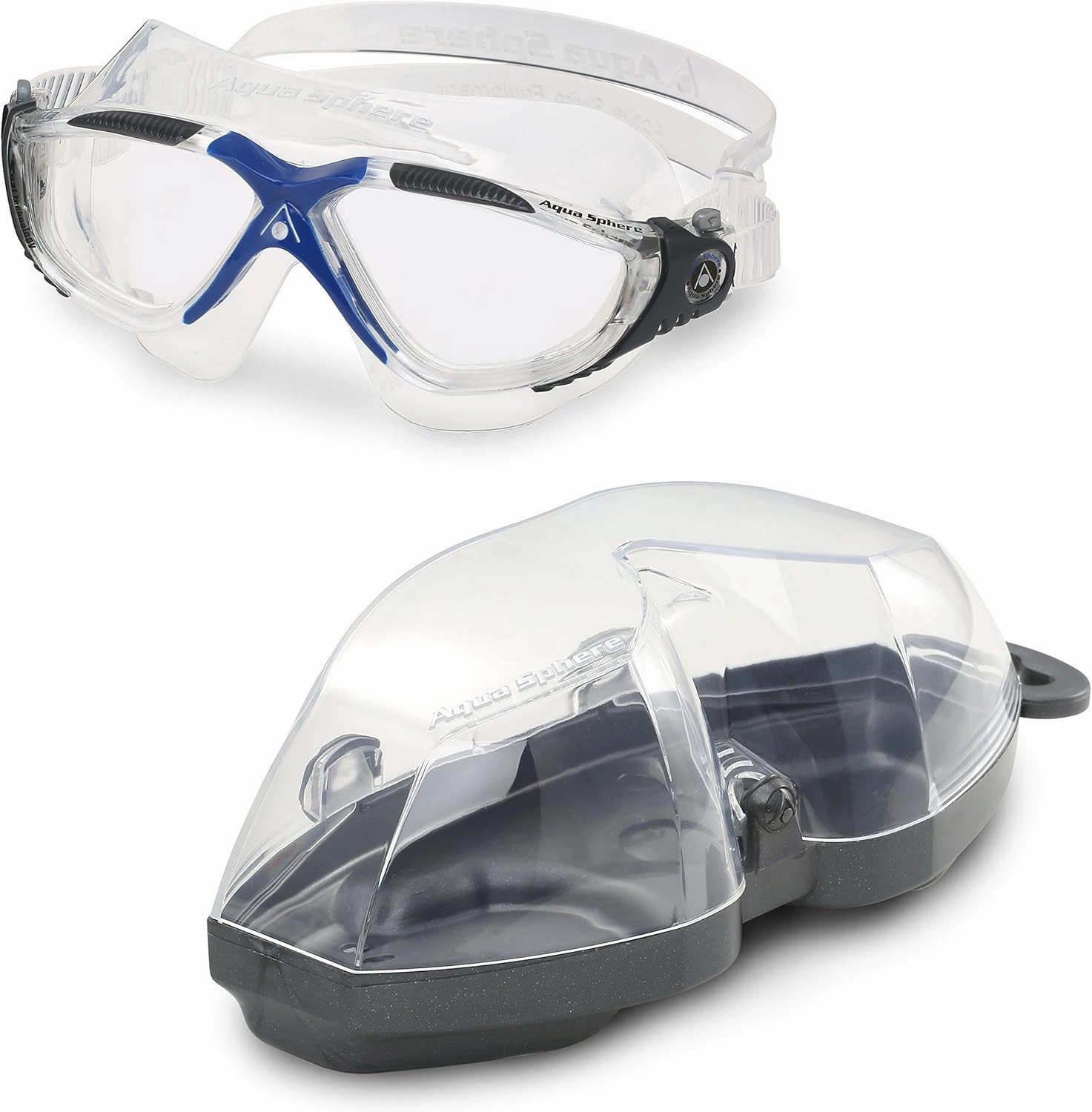 Aquasphere Vista Adult Unisex Swimming Goggles, Wide Distortion Free Vision, Anti fog & Anti Scratch Lens
