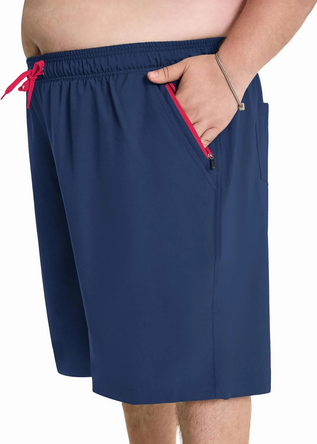 Arcweg Men's Big & Tall Swim Trunks - Quick Dry Board Shorts with Compression Liner & Zipper Pockets (2X-6X)