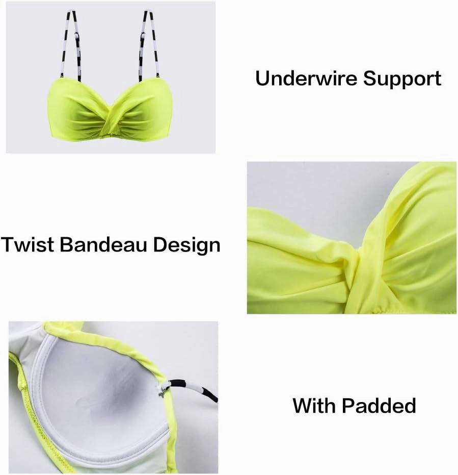Astylish Women Push Up Two Piece Bikini Swimsuits Padded Swimwear Bathing Suit