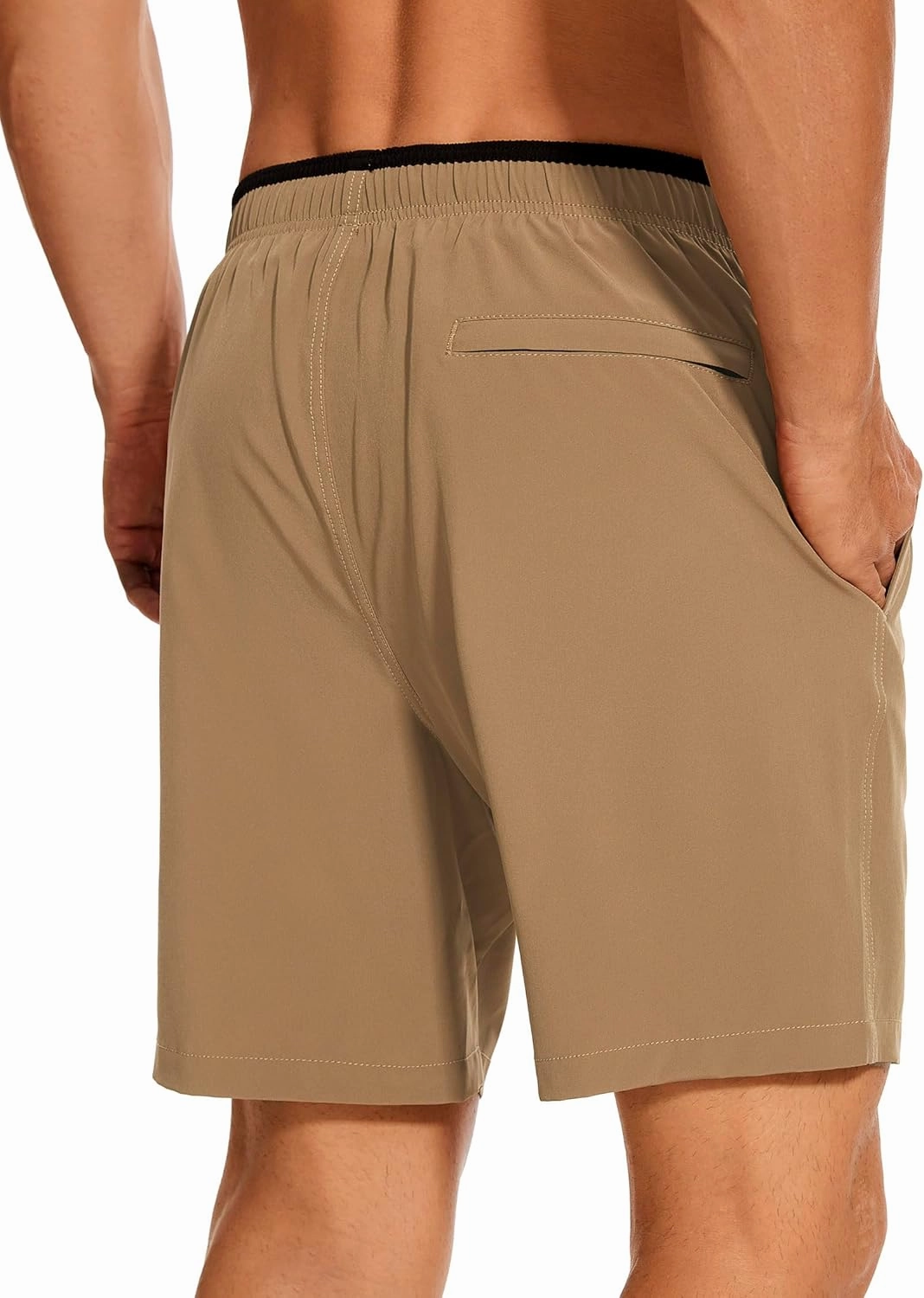 Aueyan Mens Swim Trunks with Compression Liner 7 inch Quick Dry Beach Board Shorts