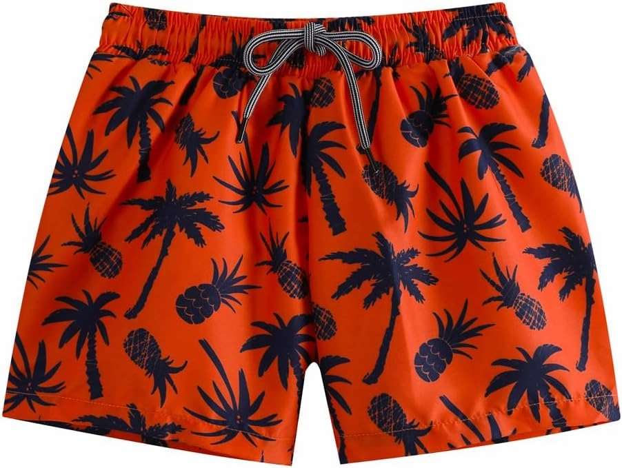 Baby Boys Swimsuit, 3-Piece Toddlers Swimsuit Trunk Long Sleeve Rashguard Swimwear and Sun Hat Set