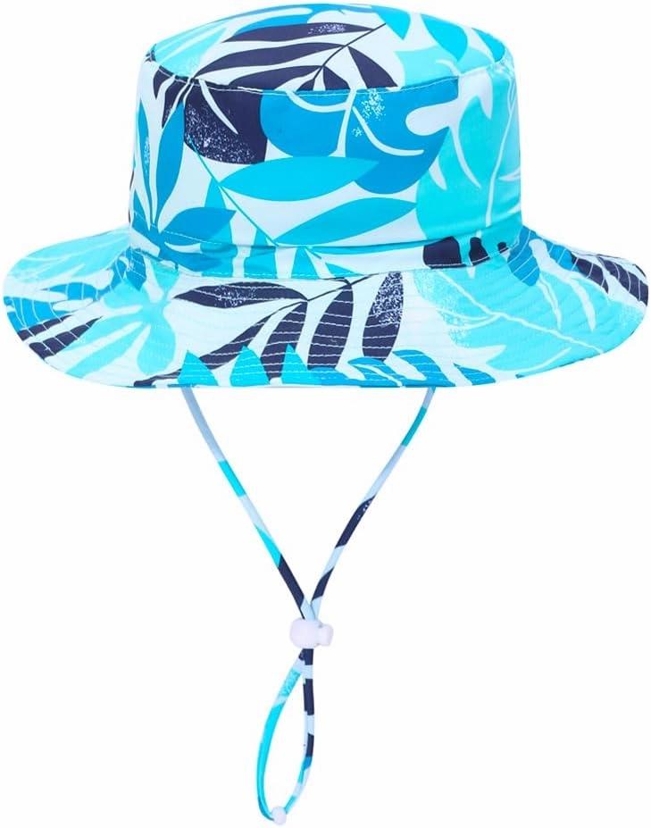 Baby Boys Swimsuit, 3-Piece Toddlers Swimsuit Trunk Long Sleeve Rashguard Swimwear and Sun Hat Set