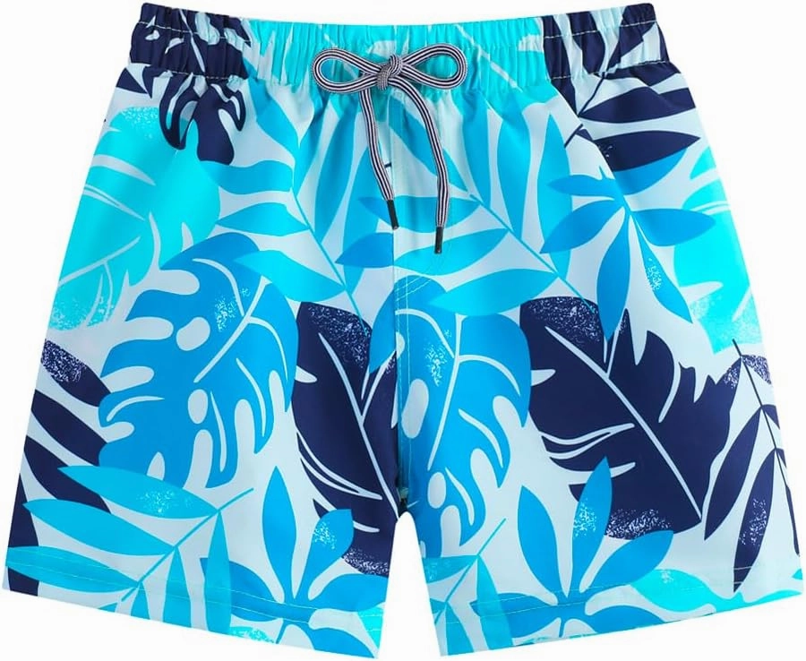Baby Boys Swimsuit, 3-Piece Toddlers Swimsuit Trunk Long Sleeve Rashguard Swimwear and Sun Hat Set