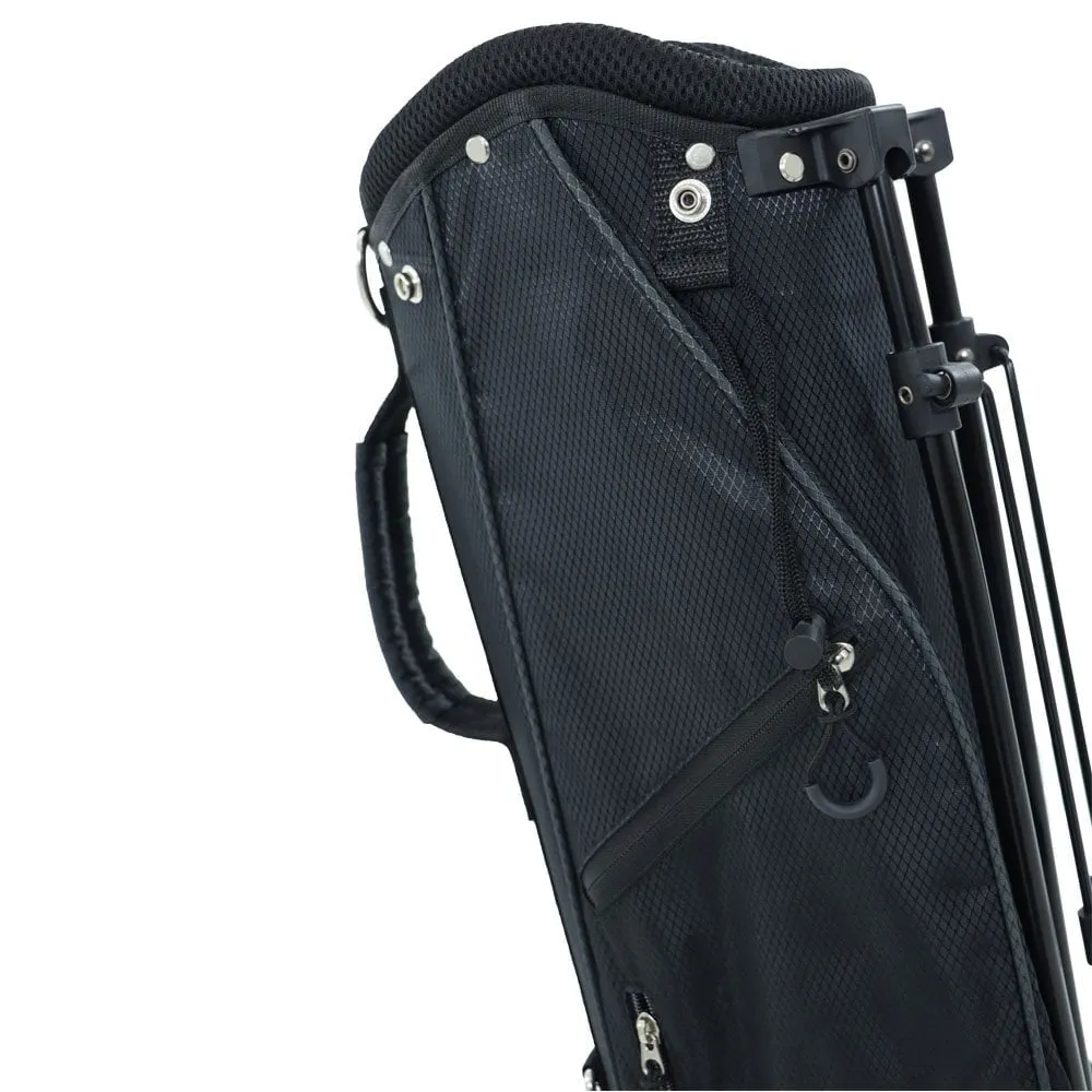 Ben Sayers LTE Pencil Stand Bag - Black/Grey, Golf simulator for home, Luxury golf accessories