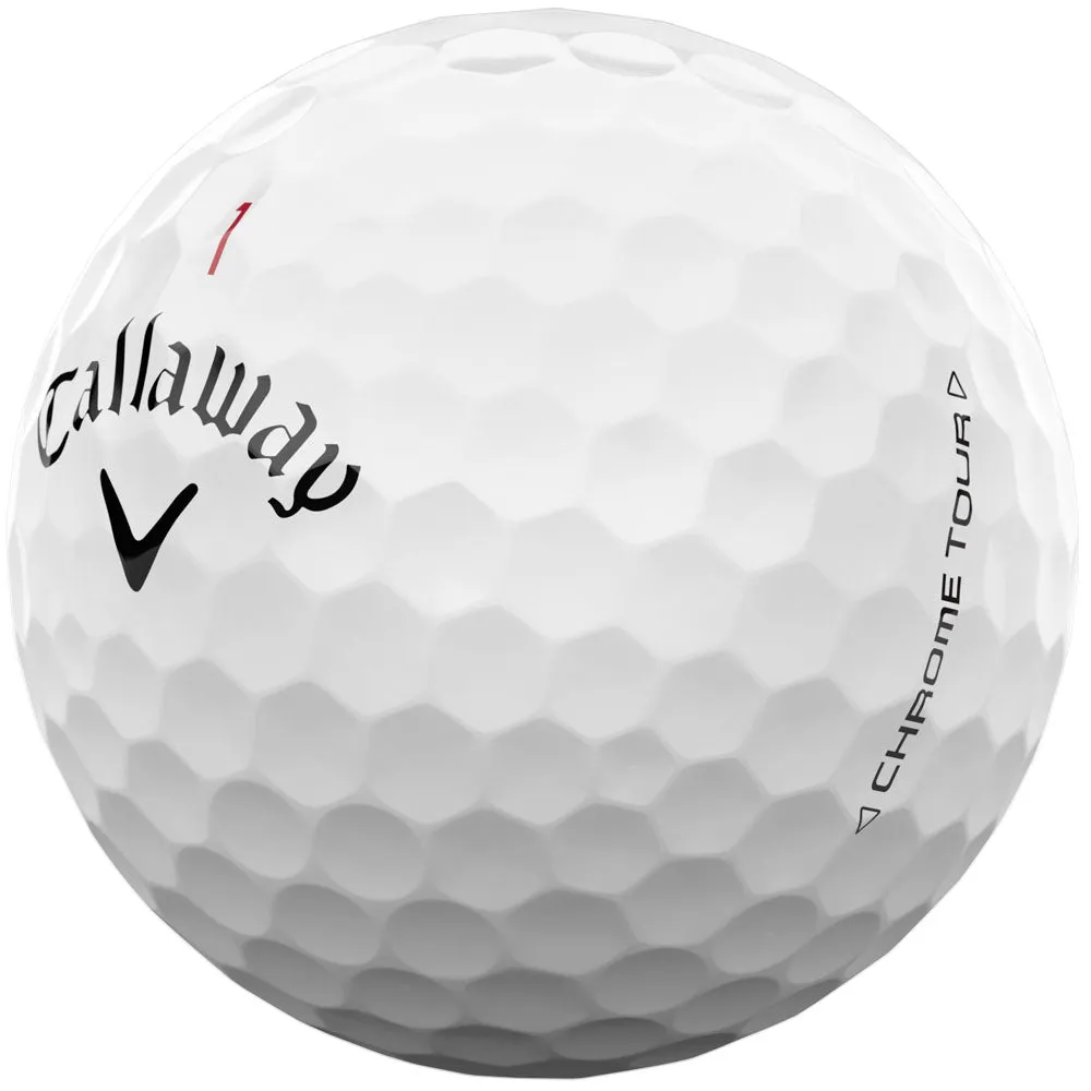 Callaway Chrome Tour Golf Balls - White - 12 Pack, UV protection golf hat